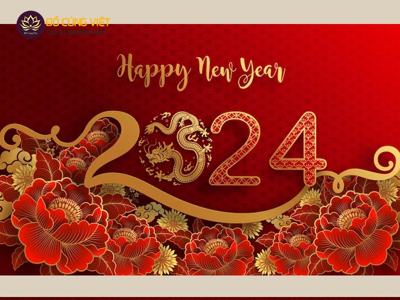 Year end party  backdrop 2024 đẹp